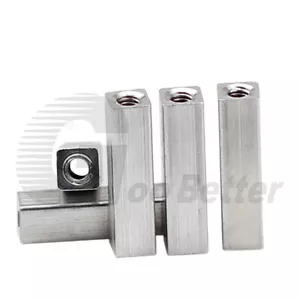 M3 Aluminum Square Female to Female Standoff Spacers Threaded Connector Long Nut - Picture 1 of 6