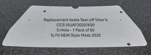 Anest IWATA Ersatz-Abreißvisier passend (50er-Pack) 5 Loch - Bild 1 von 1