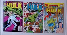 Marvel The Incredible Hulk #403, #425, Annual #18 #50 Silver Embossed Cover.