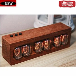 NiXie Clock Electronic Tube 6-Bit Digital LED Clock IN12 African Padauk for DIY - Zdjęcie 1 z 5