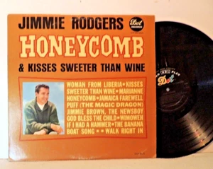 Jimmie F. Rodgers: Honeycomb & Kisses Sweeter Than Wine LP Vinyl Mono '63 - Picture 1 of 2