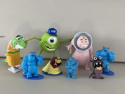 Disney Pixar Monsters Inc Action Lot 8  Toy Sulley Mike Boo Roz Sullivan George - Image 1 of 4