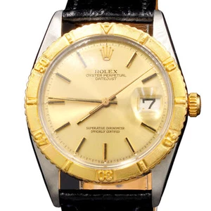 Mens Rolex Two-Tone Datejust Turn-O-Graph Watch Gold Champagne Dial 1625 - Picture 1 of 7