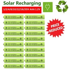 AAA Solar Light Batteries Rechargeable 1.2V 600mAh NiMH For Garden Lights Remote