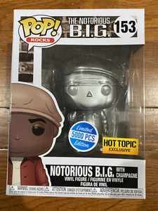 The Notorious B.I.G. HT Exclusive Funko Pop #153 Champagne Limited 5000 PCS Mint - Picture 1 of 5
