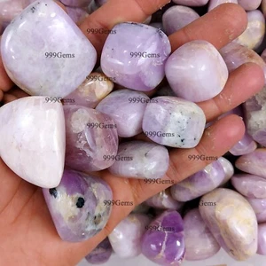 Lote de 10 piezas de piedras preciosas naturales AAA rosa kuncita forma mezclada 30-60 mm al por mayor - Imagen 1 de 11