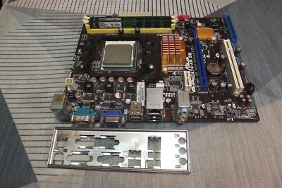ASUS M2A74-AM SE, REV.1.00G, AM2+, AMD Motherboard +CPU LE1250 +RAM 1.5Gb +I/O - Image 1 of 4