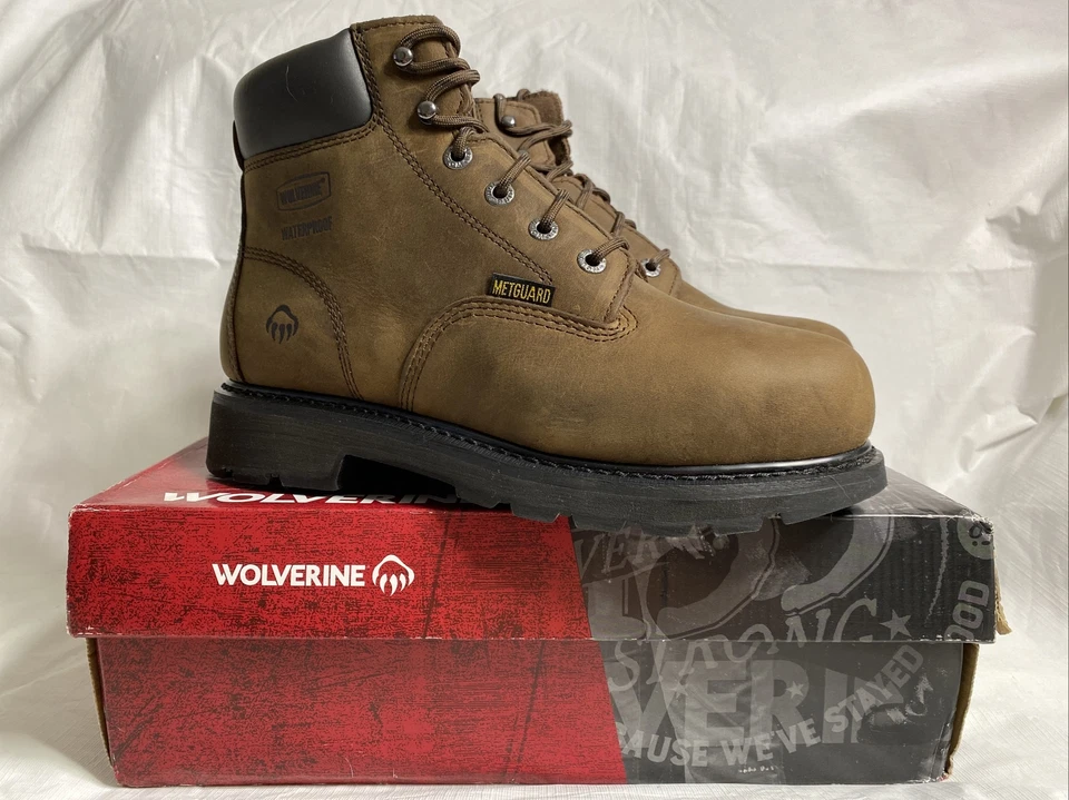 Wolverine Floorhand Steel Toe Waterproof Brown 10633 Mens 9 M 9