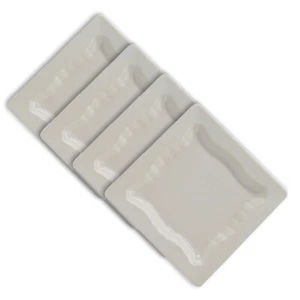 10 Inch Square Plain White Melamine Dinner Plate - 4 Pcs/Set - Picture 1 of 4