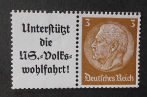 DEUTSCHLAND GERMANIA REICH Zusammendrucke 1939 HINDENBURG" A8+3pf postfrisch** Mi.W 75 - Bild 1 von 2