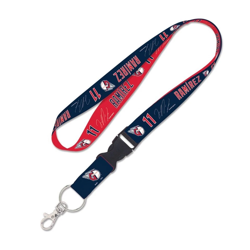 JOSE RAMIREZ #11 CLEVELAND GUARDIANS LANYARD DETACHABLE BUCKLE NEW WINCRAFT 👀 - Image 1 of 1