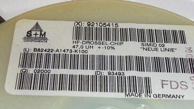 NEW 100PCS S+M B82422-A1473-K100 Inductor Chip Molded Wirewound 47uH 10% 100KHz  - Image 1 of 3