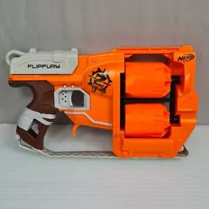 NERF Zombie Strike Flipfury Double Barrel Toy Foam Blasters - Picture 1 of 5