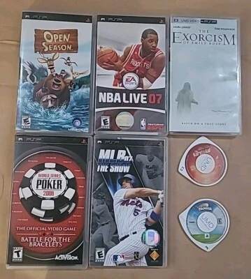 Lote De 7 Juegos Y Películas Sony PSP Temporada Abierta NBA Karate Kid Foto 1 de 4