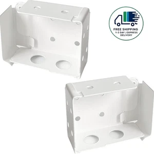 2 soportes de montaje para persianas de perfl bajo de 2 pulgadas, colore bianco - Foto 1 di 6