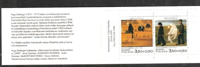 FINLANDIA 1999 PRO FILATELIA MNH FOLLETO CON PINTURAS DE HANS SIMBERG. Foto 1 de 2