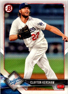 2018 Topps Holiday Bowman #TH-CK Clayton Kershaw baseball card 2j - Image 1 of 2