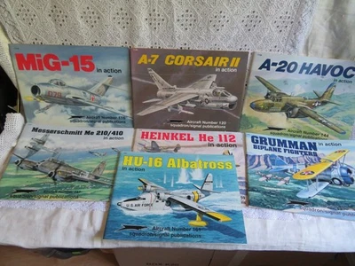 Squadron Signal Publications Aircraft In Action BUNDLE x 7 PB Aviation Illust - Image 1 of 4