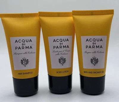 Acqua Di Parma Loción Corporal Champú Jabón Corporal Lote 0f 3 Italia 1.3 oz 40 ml Foto 1 de 2