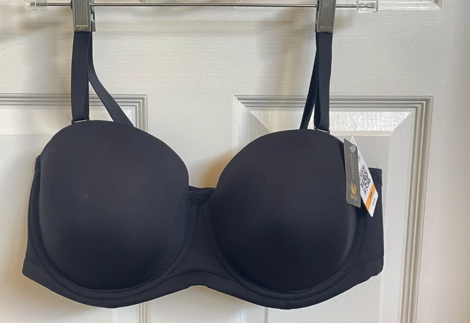 Wacoal Women's Red Carpet Strapless Bra 854119 Black Size 42DD