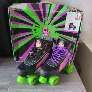 Rio Roller Multi-Black SFR Quad Skates Size 4 Used with Box - Picture 1 of 19