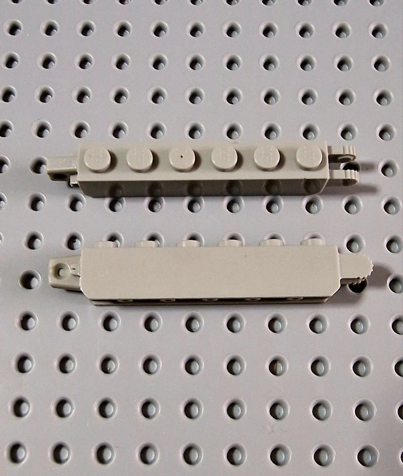 Lego Scharnier Rasterstein Baggerarm 1x6 alt hellgrau 2 Stück 30388 A238 - Bild 1 von 1