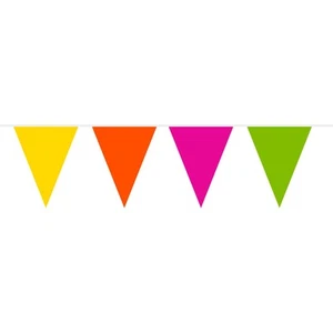 Bunting Assorted Coloured Flags 10 metres long Plastic standard size - Picture 1 of 1