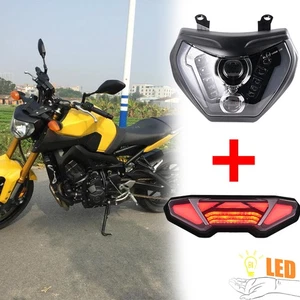 LED Headlight Assembly + Turn Signals Tail light For Yamaha MT09 FZ09 2014-2016 - Picture 1 of 13