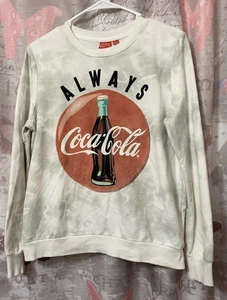 COCA-COLA Women's Lightweight Pullover Graphic Sweatshirt Sz Md - Picture 1 of 9