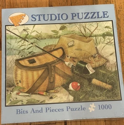 Bits & Pieces Jigsaw Puzzle 1000 Pc Ready for Fishing by Amy Rosenberg (2007) - Image 1 of 4