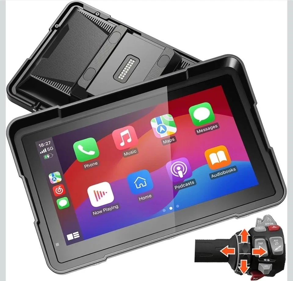 BM700 for BMW Motorcycle CarPlay & Android Auto 7" IP67 Waterproof GPS Nav - Image 1 of 4