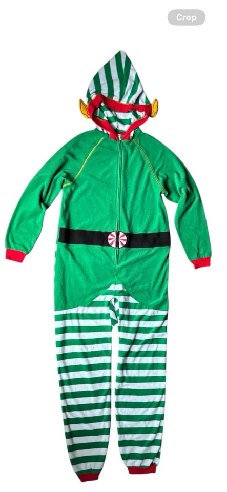 Cat & Jack Festivo Vacaciones Navidad Una Pieza Elfo PJ’s Ropa de Dormir Niño Niña 14 Foto 1 de 4