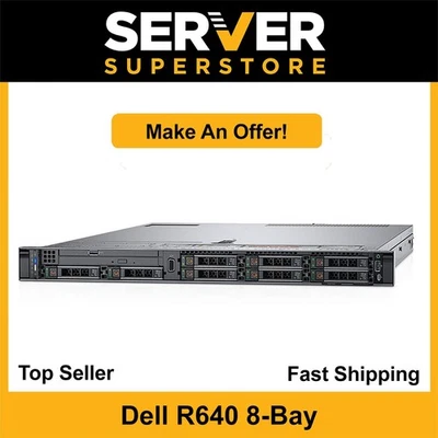 Dell PowerEdge R640 Server 2x Gold 6138 = 40 Cores H730P 32GB RAM 2x NEW 1TB SSD - Image 1 of 4
