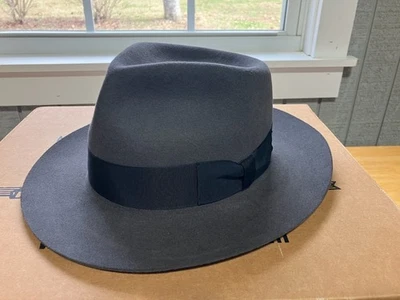 Fedora Miller Hats Style 1155 The Sinatra (Frank), tamanho 7 cinza - Imagem 1 de 4