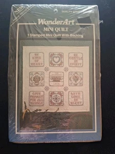 Wonderart Stamped Cross Stitch Mini HEIRLOOM QUILT  Kit  9103  - Picture 1 of 5