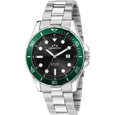 Orologio Chronostar Captain R3753291009 Watch Acciaio Verde Hulk Uomo 43 mm Foto 1 de 2