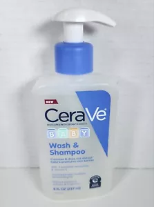CeraVe Baby Wash & Shampoo fragranza, parabeni e bagno senza solfati e lacrime, 8 oz - Foto 1 di 2