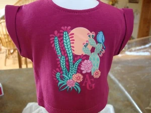 18" American Girl Muñeca PLUM CAMISETA CACTUS de Southwest Traje de Viaje Nuevo - Imagen 1 de 1