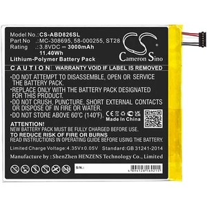 Batteria 3000mAh per Amazon Kindle Fire M8S26G,Kindle Fire 2019 9a generazione - Foto 1 di 5