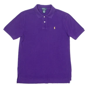 POLO RALPH LAUREN Boys Polo Shirt Purple L - Picture 1 of 6