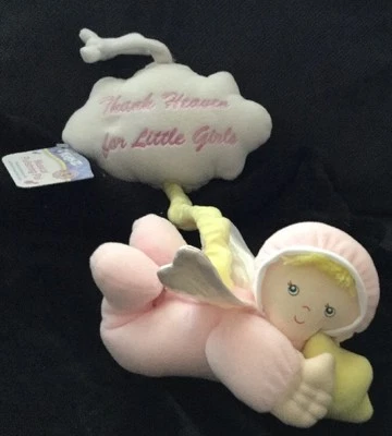 KIDS II 2 Thank Heaven For Little Girls Angel W/Star Cloud Plush Toy NWT WORKS - Image 1 of 4