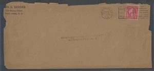 1924 #579 Perf 11 X 10 On Commercial Cover Roughly Opened Stamp See Info - Foto 1 di 1