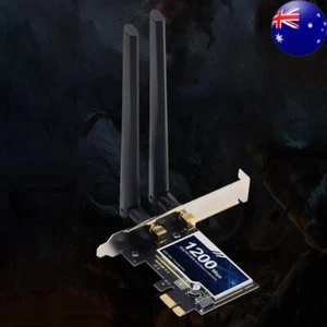 Bluetooth-Compatible 4.0 PCI-E WiFi Adapter Desktop WiFi Card for Microsoft - Afbeelding 1 van 12
