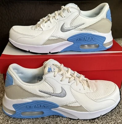 Nike Air Max Excee Mujer’s Talla 10 Zapatos CD5432-128 Summit Blanco Azul NUEVO Foto 1 de 4