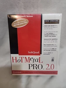 SoftQuad Hot Metal Pro 2.0 Windows Version Vintage Software New & Sealed - Picture 1 of 11