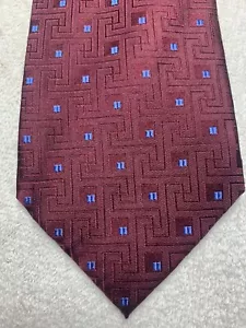 CORBATA PERRY ELLIS HOMBRE BORGOÑA CON AZUL 3,75 X 61 - Imagen 1 de 4