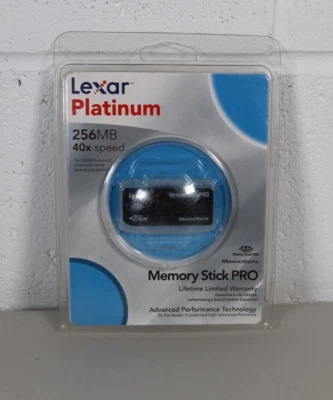 Lexar Platinum 256mb 40x Speed Memory Stick Pro Card - New and Sealed - Image 1 of 4