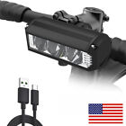 1-4x Usb Rechargeable Led Mountain Bike Lights Bicycle Torch Front + Rear Lamp
