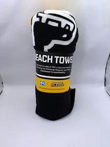 Pittsburgh Penguins 2024-25 BEACH TOWEL promotion PROMO SGA Crosby 3-18-25 NEW! - Picture 1 of 3