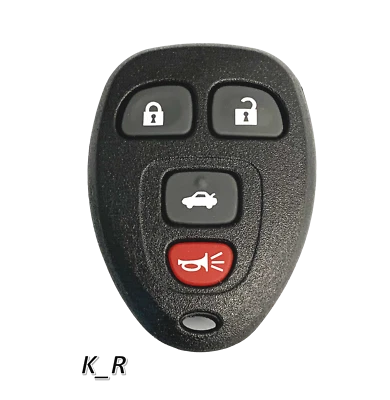 Mando a distancia sin llave electrónico OEM 4 botones KOBGT04A 22733523 Foto 1 de 3